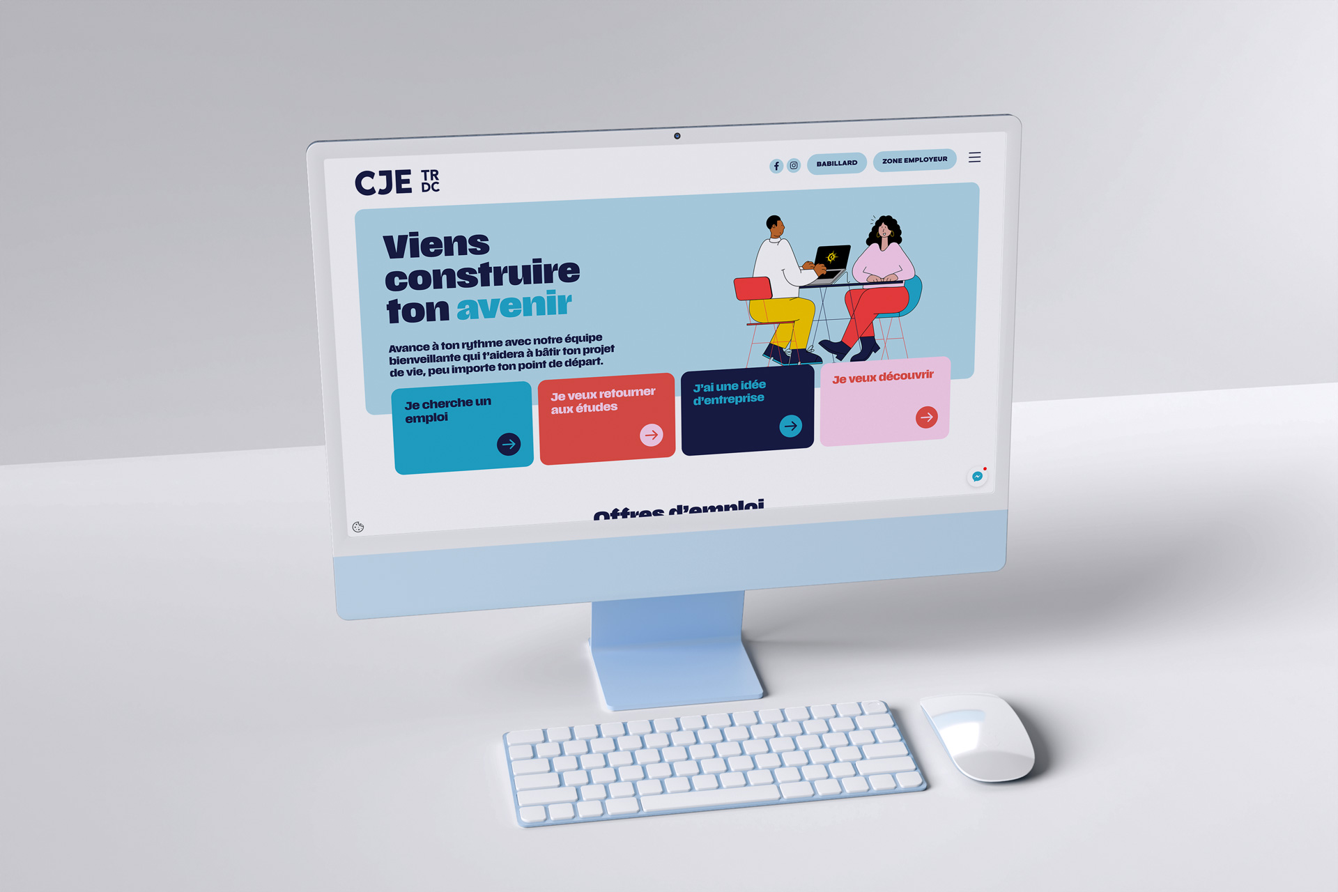 Carrefour Jeunesse Emploi CJE - Refonte site Web par Cinetic